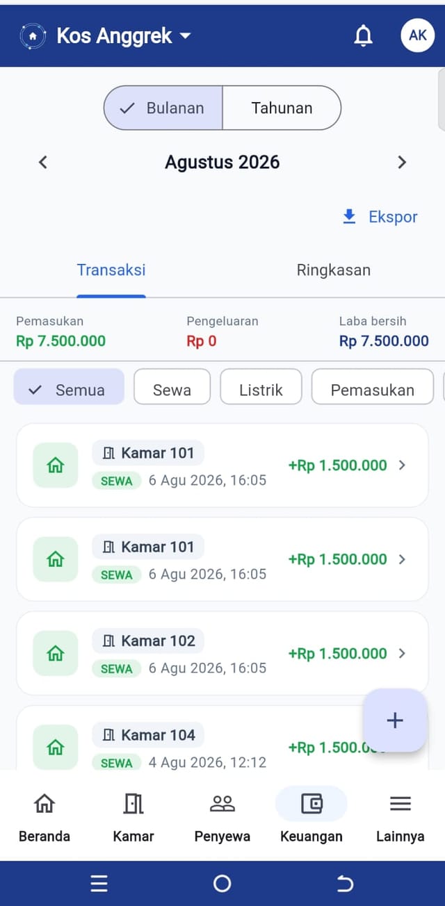 Tidy rent & finances
